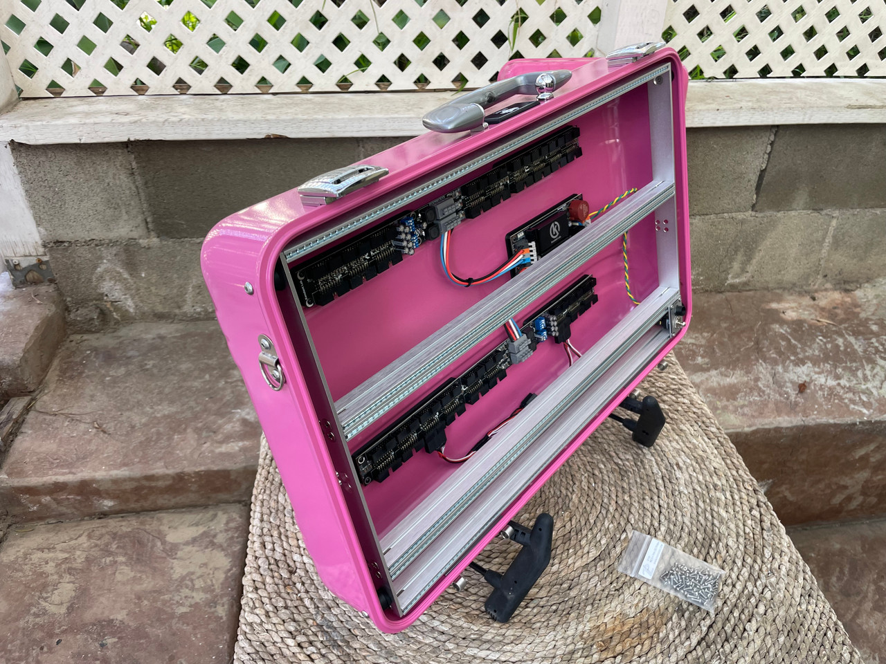 BPNYC ZERO Halliburton Eurorack Modular Travel Case 7U 96hp Bubblegum SOLD